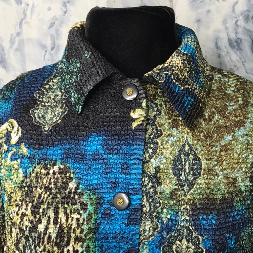 Vintage Reversible textured soft jacket great for travel - Picture 2 of 8